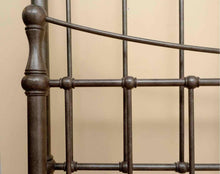 Pewter Finish Iron Full Bed Includes Metal Siderails & Slats