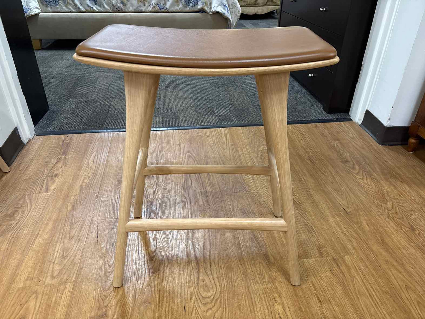 Set of 3 Ethnicraft 'Osso' Counter Stools