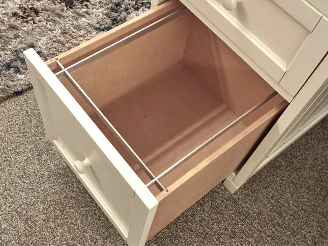 Pottery Barn Off White W/ Hutch Top
