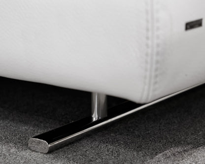 Giuseppe Nicoletti White Leather Sofa