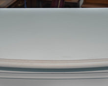 Five Drawer Tall Bowfront Chest in White