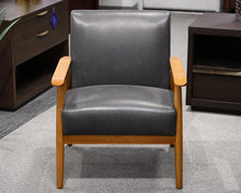 MCM Leather Accent Chair