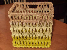 Multi Color Open Weave Basket
