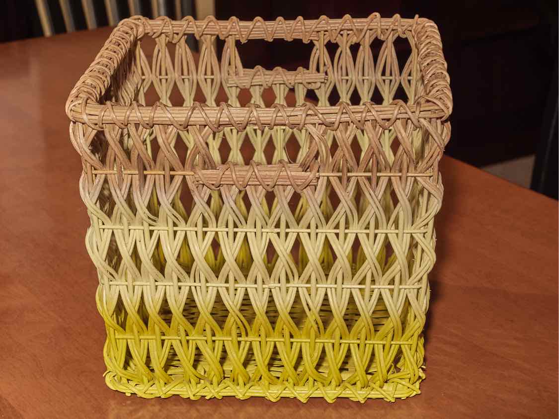 Multi Color Open Weave Basket