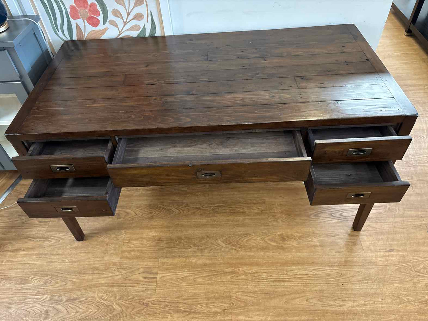 Crate & Barrel 'Morris' 5-Drawer Desk