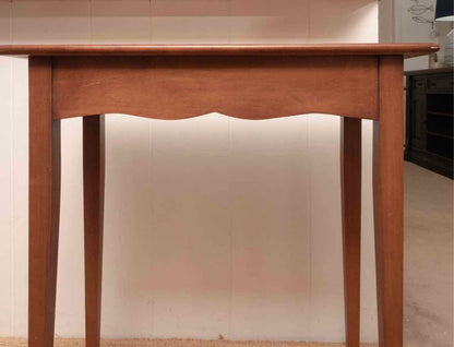 Cherry Stained Maple  Shaker Legs Console