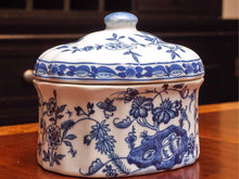 Blue & White Porcelain Oval Jar