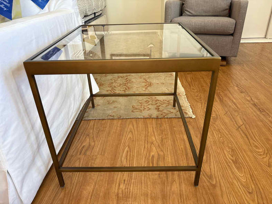 Mitchell Gold + Bob Williams 'Vienna' Glass Top Side Table