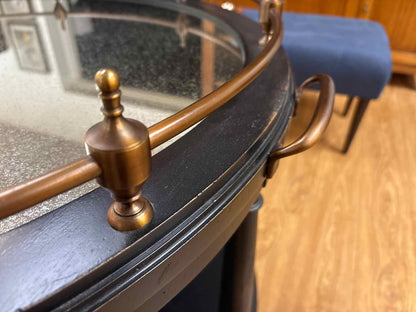 Hickory Chair Atelier Round Bar Cart