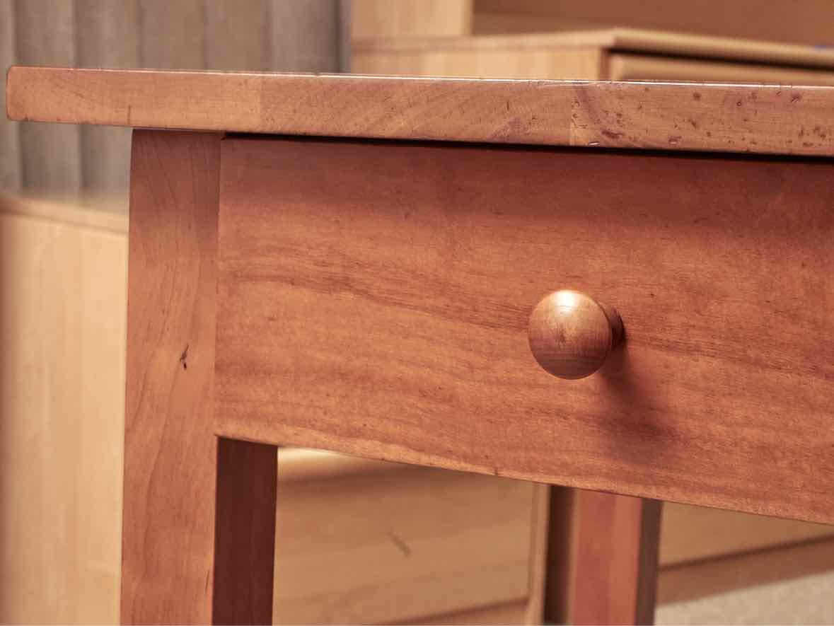 Cherry Shaker Style 1 Drawer Nightstand
