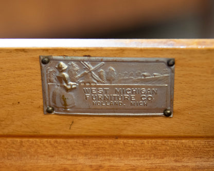 Satin Wood 4 Drawer Chest with Garland Detail