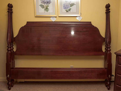 Ethan Allen British Classics 4 Post Cherry  King Bed