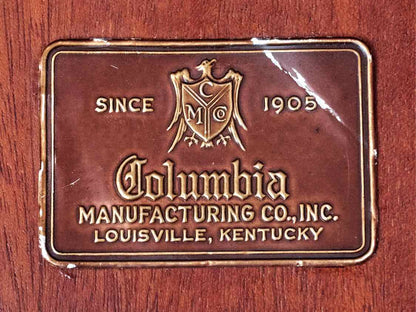 Mahogany Renter's Accent Table with Leather Top