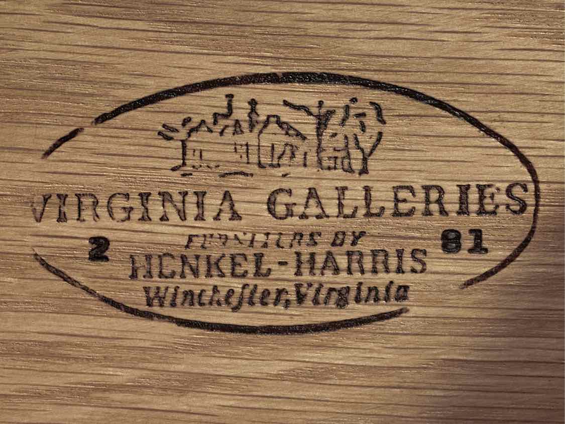 Henkel Harris Lingerie Chest in Solid Mahogany with Brass Pulls