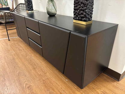 Contemporary Black 3-Drawer Console