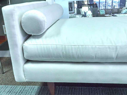 Room & Board 'Jasper' White Bench Cushion Daybed with 2 Bolster Pillows