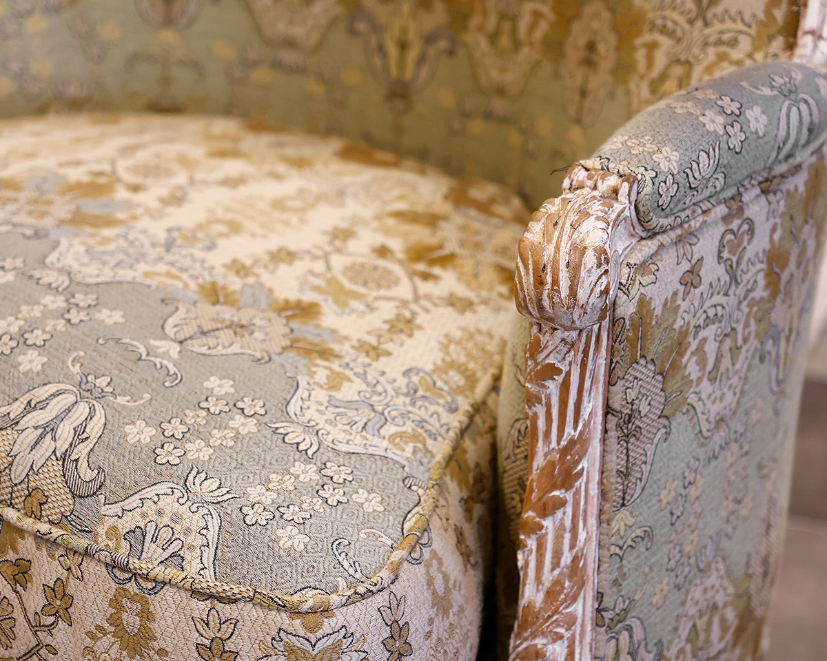 Custom Wingback Bergere Chair