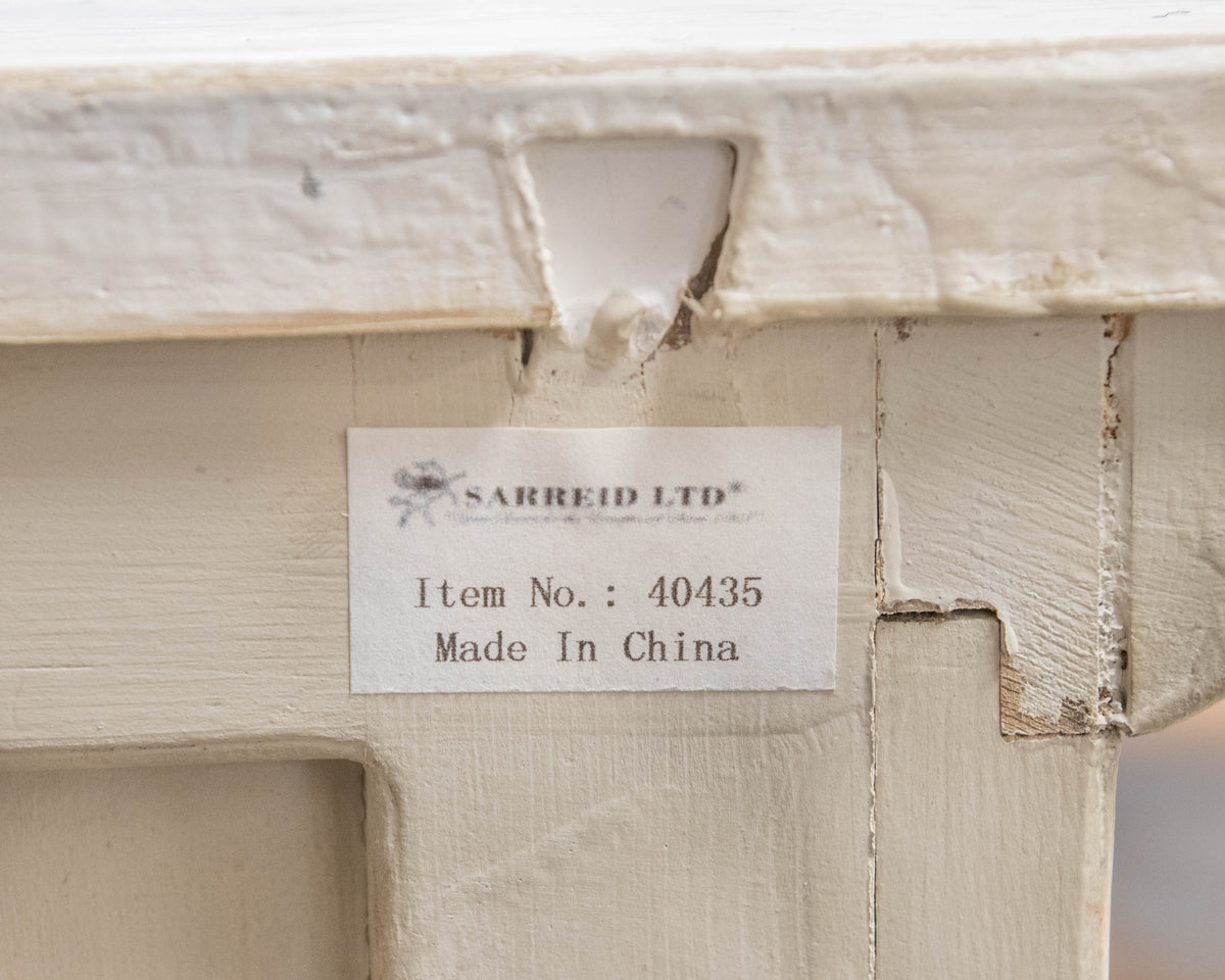 Sarreid 4 Drawer Whitewash Sideboard