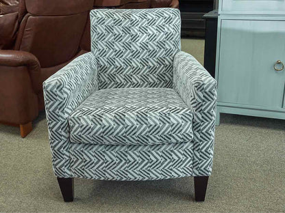 Max Home  Accent Chair in Checkmate Graphite Upholstery