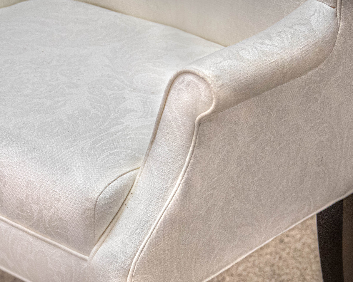 Pair of Ethan Allen 'Yves' Host Wing Chairs