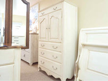 Ethan Allen Swedish Home Cream Finish 2 Door 4 Drawer  Armoire