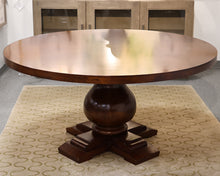 Klausner 60" Round Dining Table in Espresso Finish with Urn Pedestal