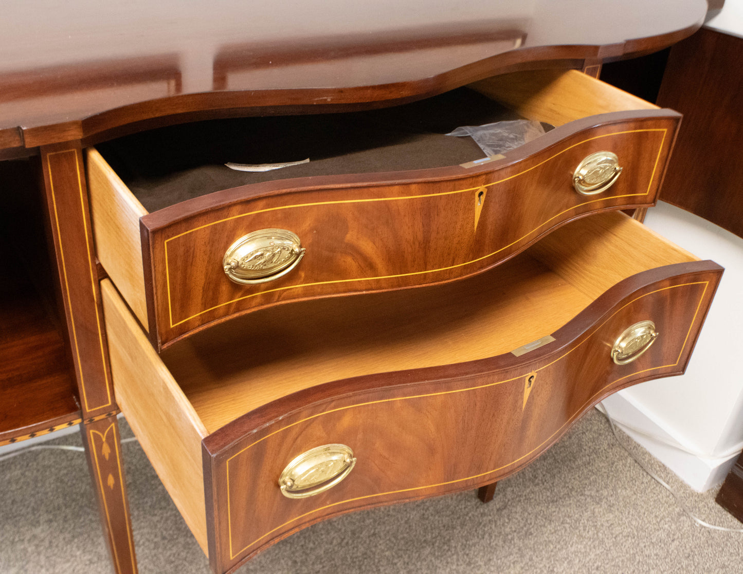Henkel Harris Inlaid Mahogany Server