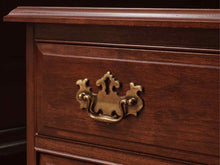 Cherry Chippendale 3 Drawer Nightstand