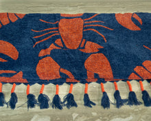 Red & Navy Lobster Toss Throw