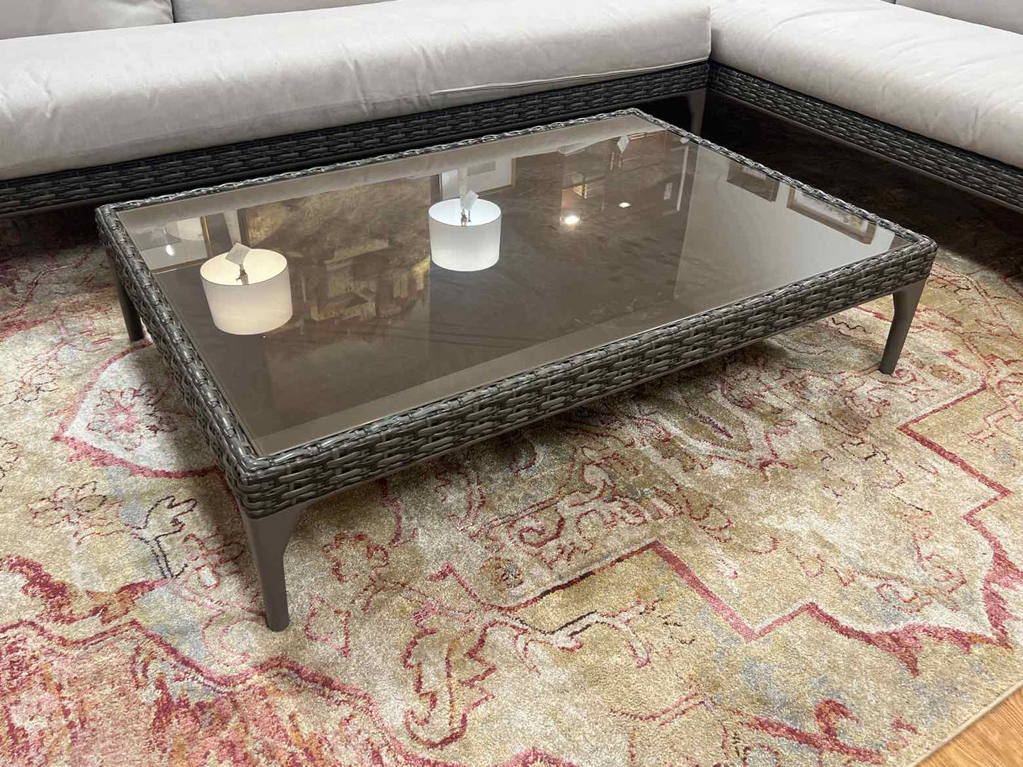 Dedon Outdoor Wicker Cocktail Table