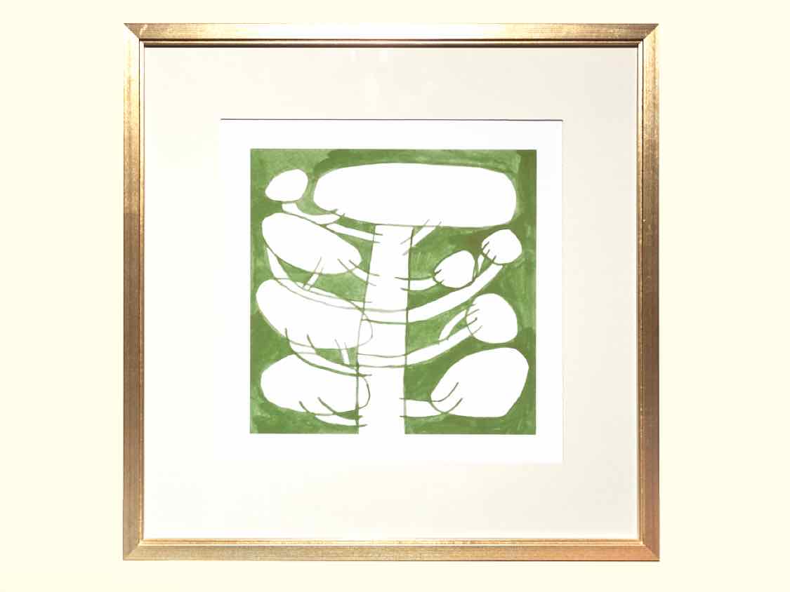 'Minimal Moments II' Matted Print in Bronze Frame