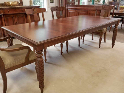 Ethan Allen British Classics Cherry Table & 6 Chair Set