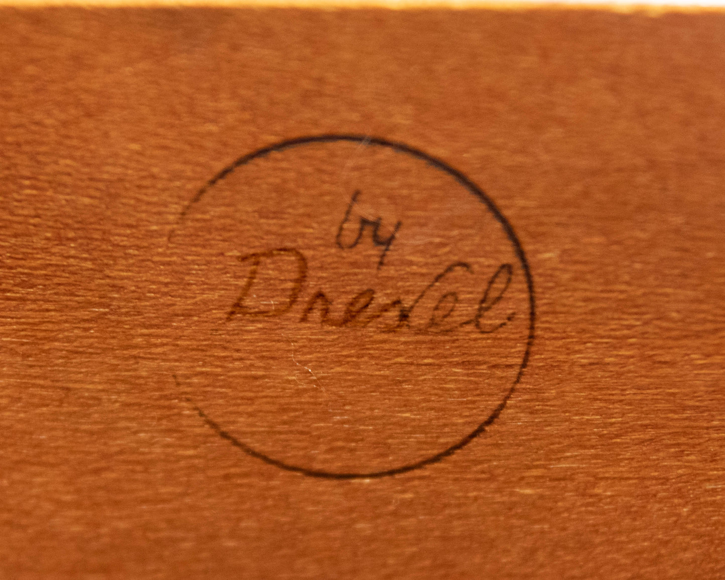 Drexel Solid Mahogany 6 Drawer  Dresser with Brass Chippendale Handles