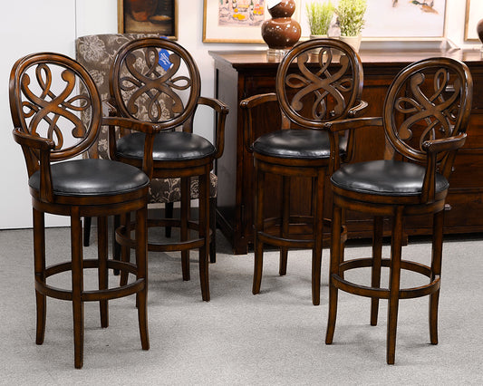 Set of 4 Swivel Bar Stools