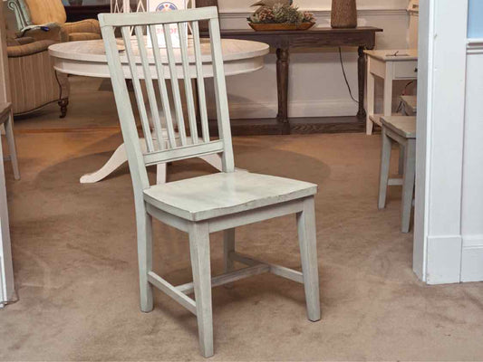 Set Of Universal Furniture Slat Back In Driftwood Grey Finish  Dining Chairs