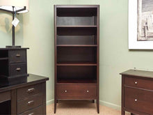Baronet  Espresso Finish 3 Shelf 1 Drawer Bookcase