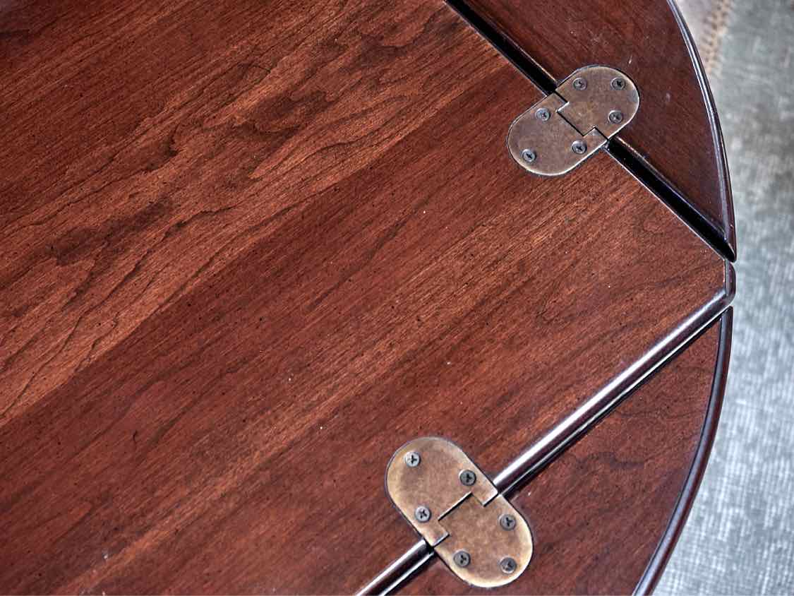 Dark Cherry Butler's Drop Leaf Cocktail Table