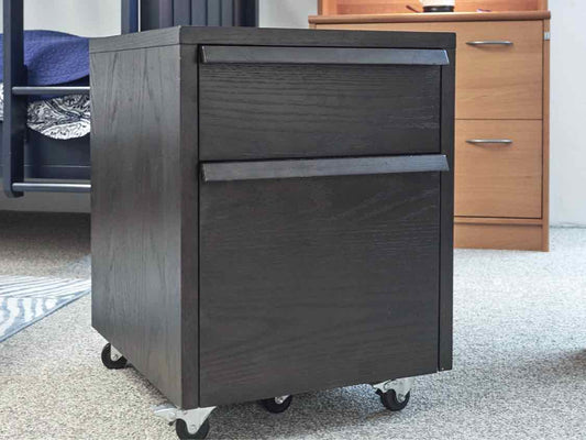 Dark Stain1 Drawer  File Cabinet