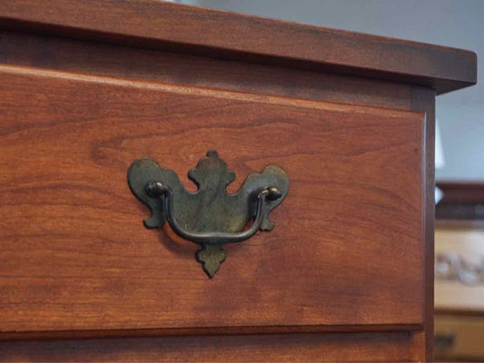 Solid Cherry Bench Made 5 Drawer Chest
