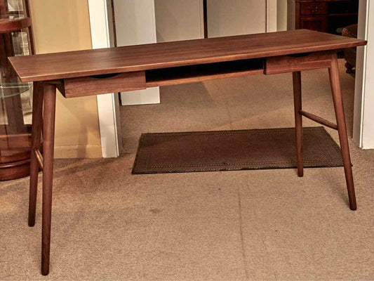Article 'Culla' Walnut 2 Drawer  Desk