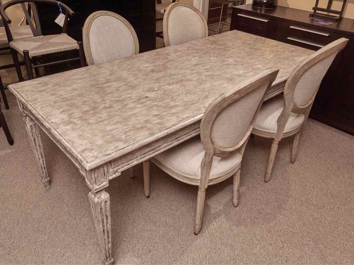 Eloquence  Gustavian Dining Table & 4 Chair Set