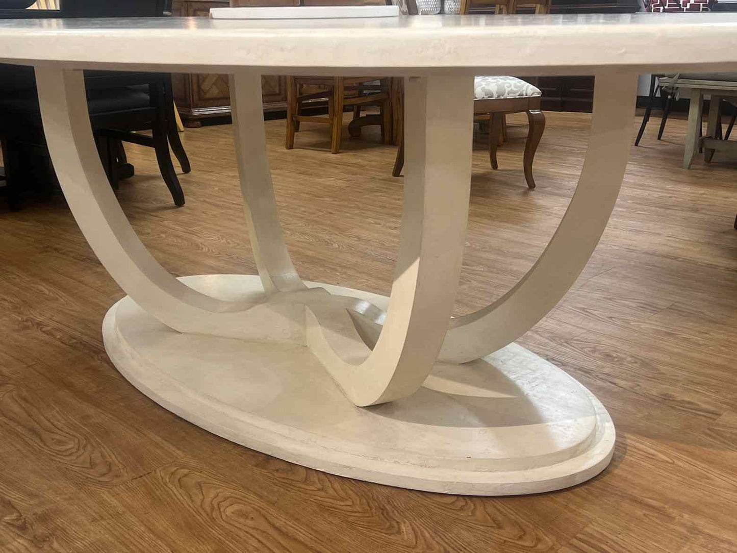 Tritter Feefer 'Rita' Oval Dining Table in Cream
