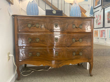 French Style Chestnut 3 Drawer Chest with Brass Wreath & Laurel Handles