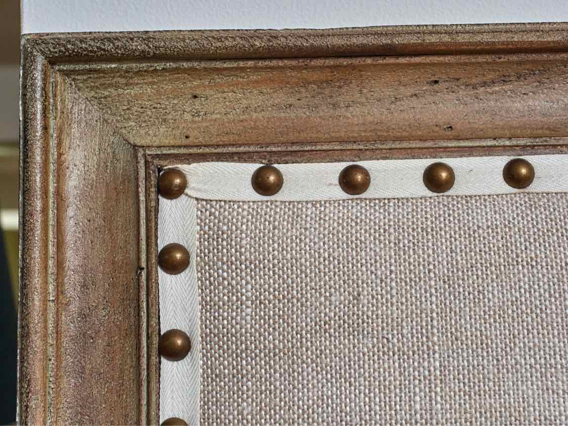 Restoration Hardware 'Maison' Linen Upholstered Nailhead Trim  King Bed