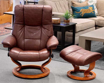 Ekornes Stressless Chair and Ottoman