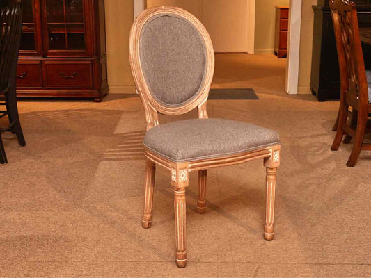 Set Of 6 French Country King Louis XVI Style Dining Chairs