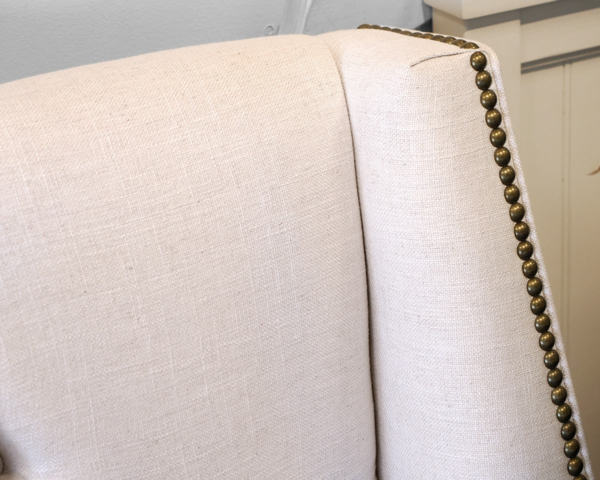 Mitchell Gold + Bob Williams White Upholstered King Bed