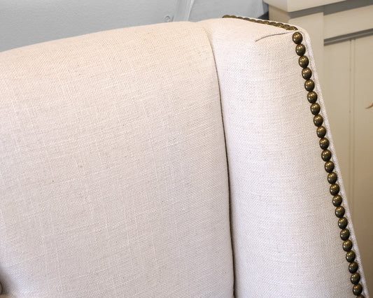 Mitchell Gold + Bob Williams White Upholstered King Bed