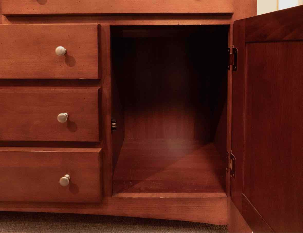 Birch Dome Top 2 piece China Cabinet with Glass Shelves