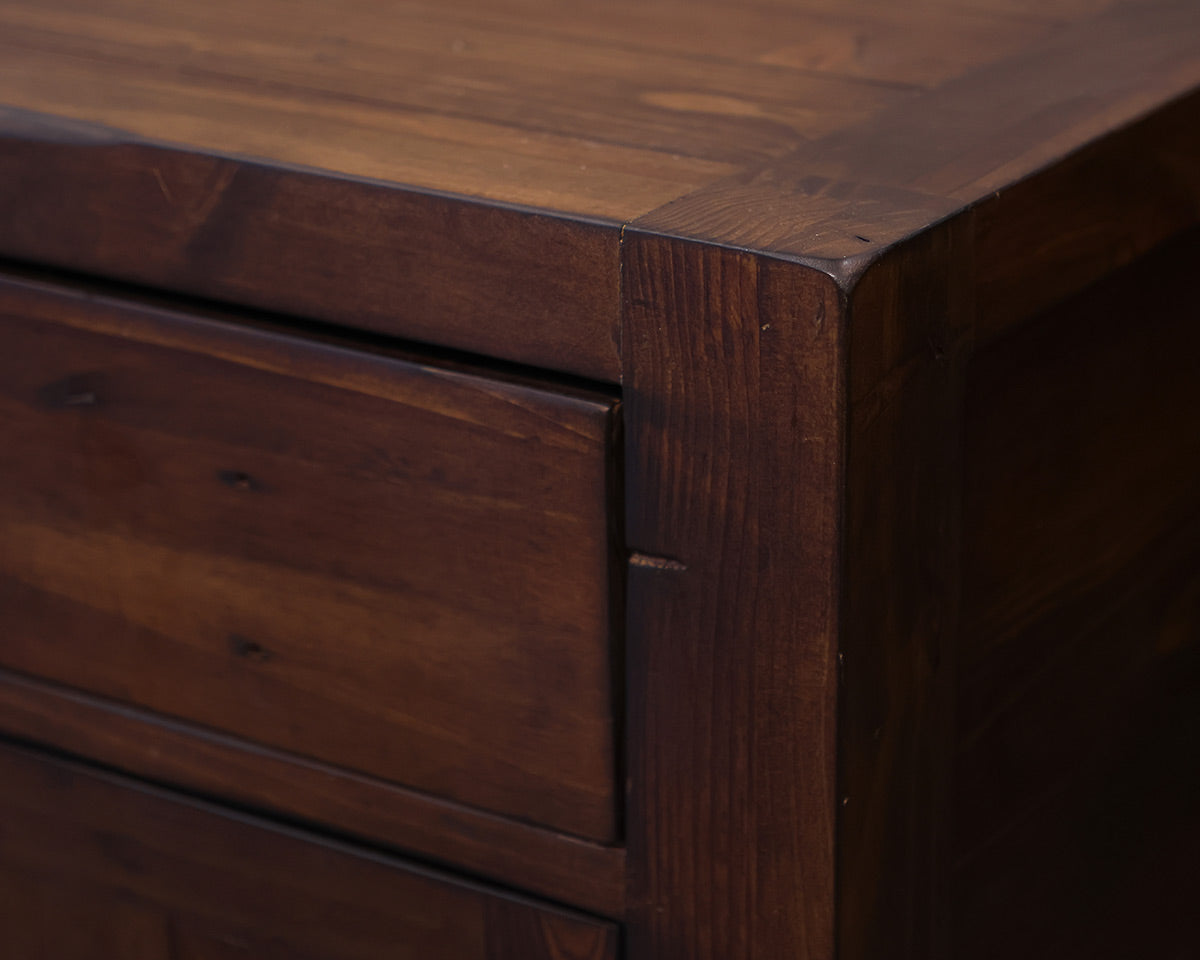 Dark Oak Distressed  Nightstand